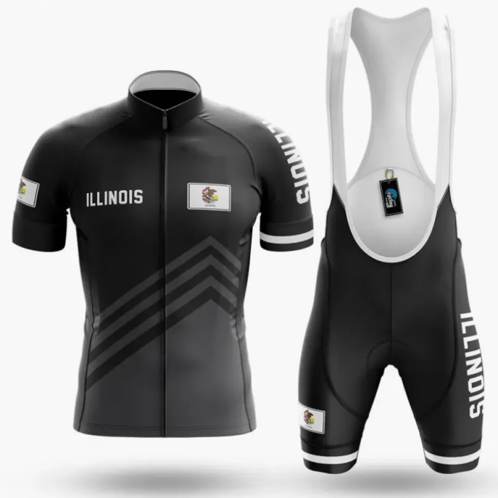 Illinois S4 Cycling Kit Black/White/Grey