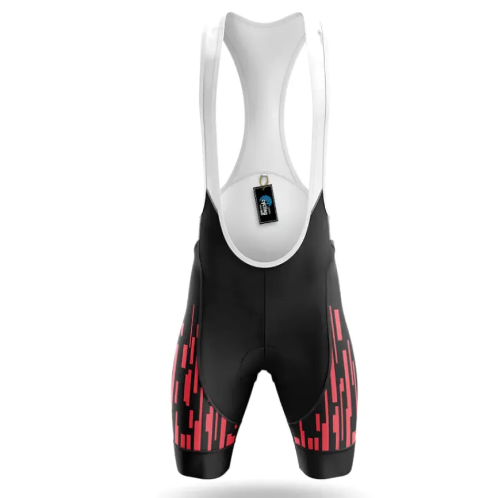 High Road Cycling Bibs Geometric Black/Red/White