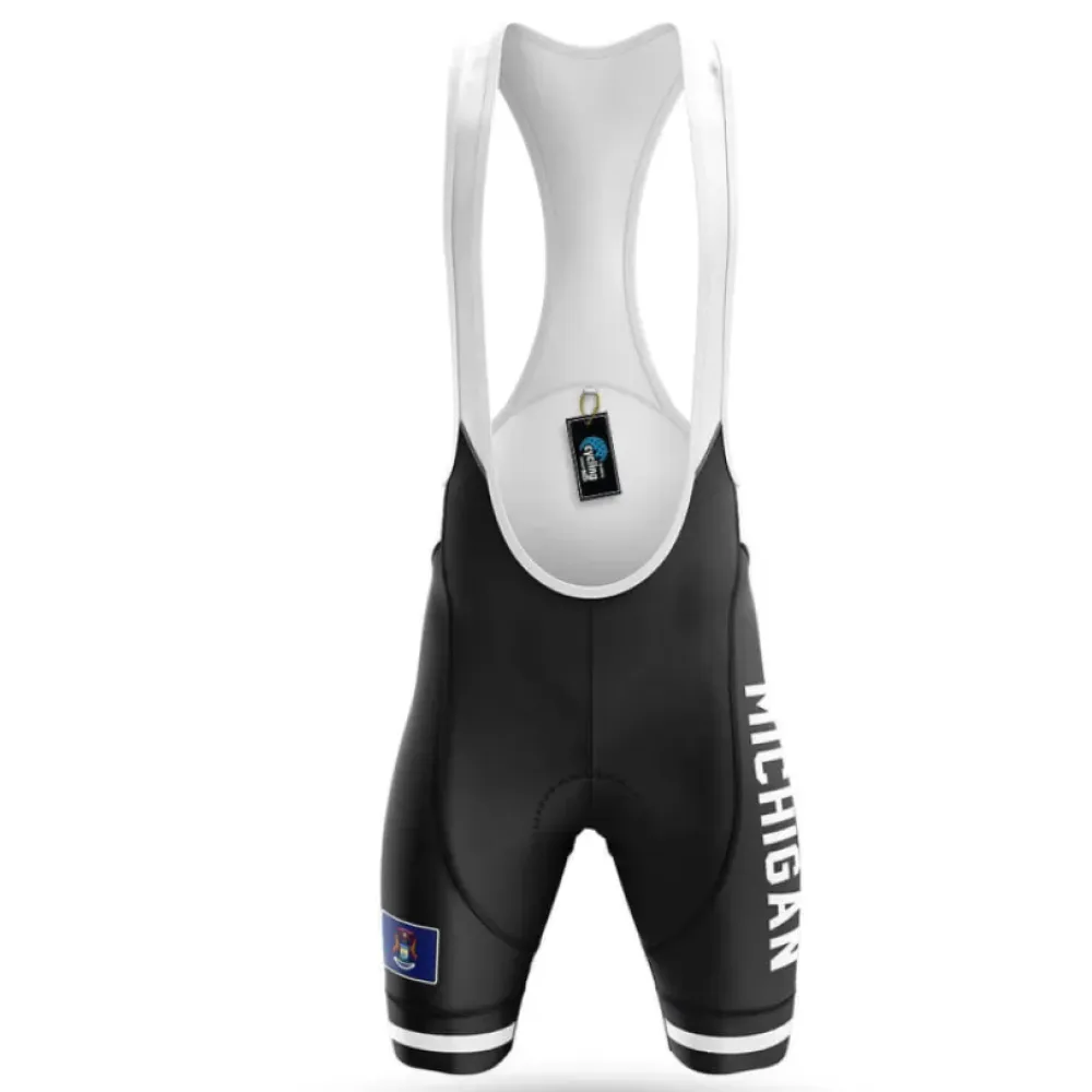Michigan S4 Cycling Bibs Black/White/Blue