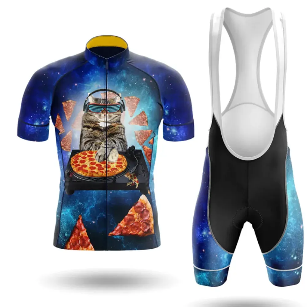 DJ Pizza Cat Cycling Kit Space Blue/Purple/Black