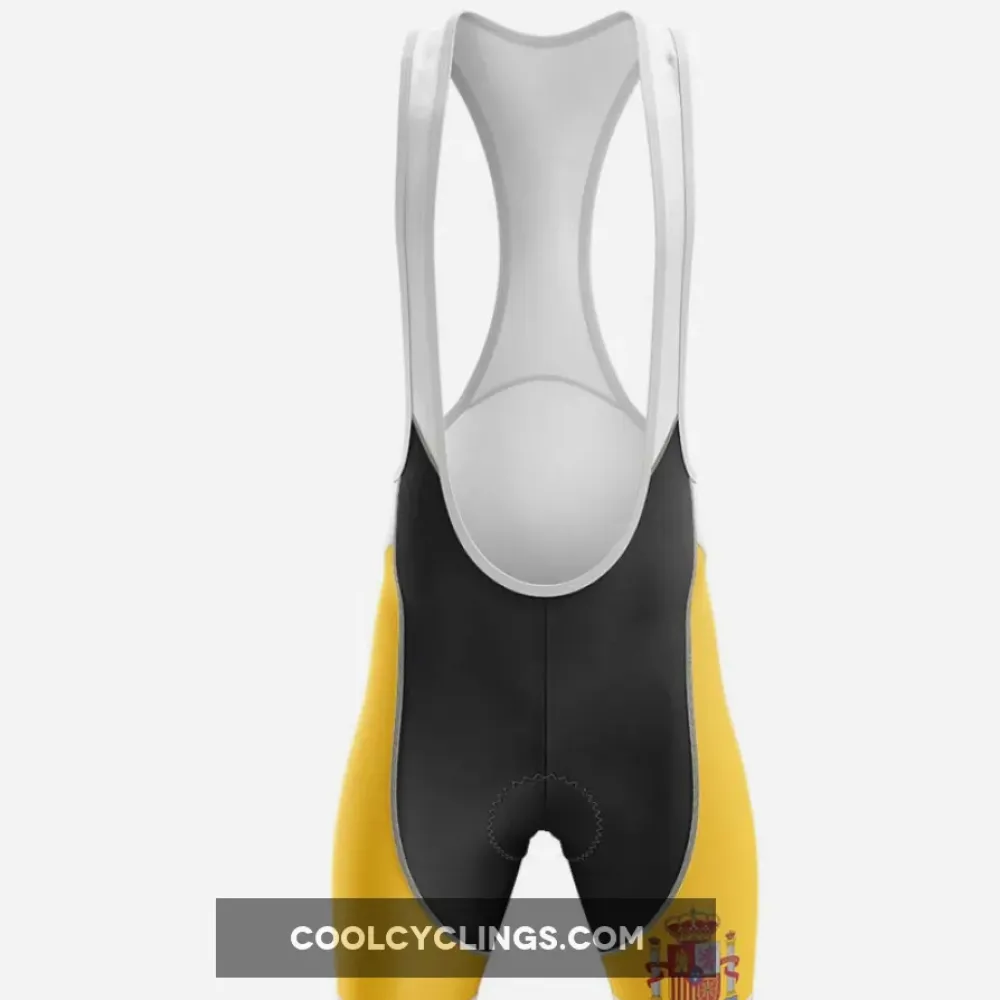 Spain Men's Cycling Bibs Yellow/Red/Black