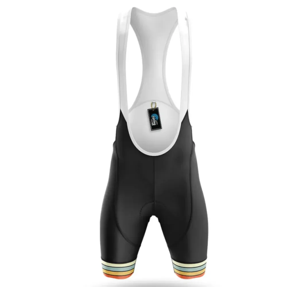 Cycling Bibs Retro Black/White/Gold