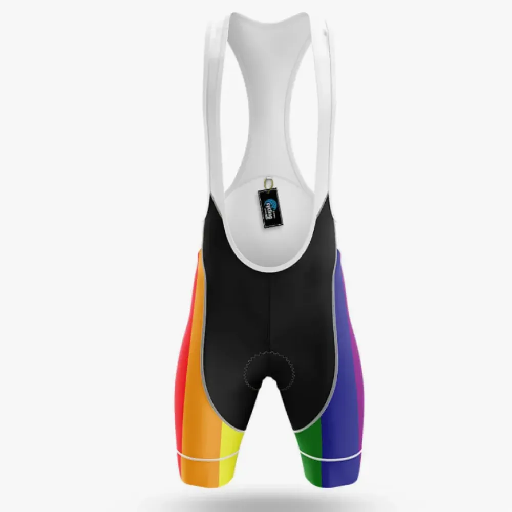 Cycling Bibs Rainbow Black/Orange/Purple