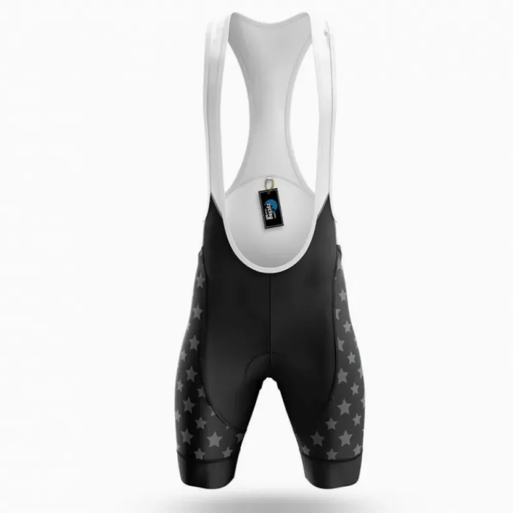 Cycling Bibs Stars Black/White/Grey