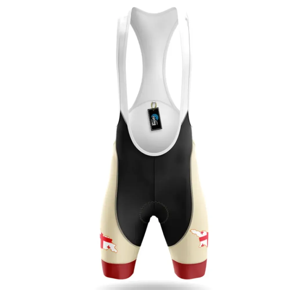 Georgia Riding Club Cycling Bibs Comfortable Black/Beige/Burgundy