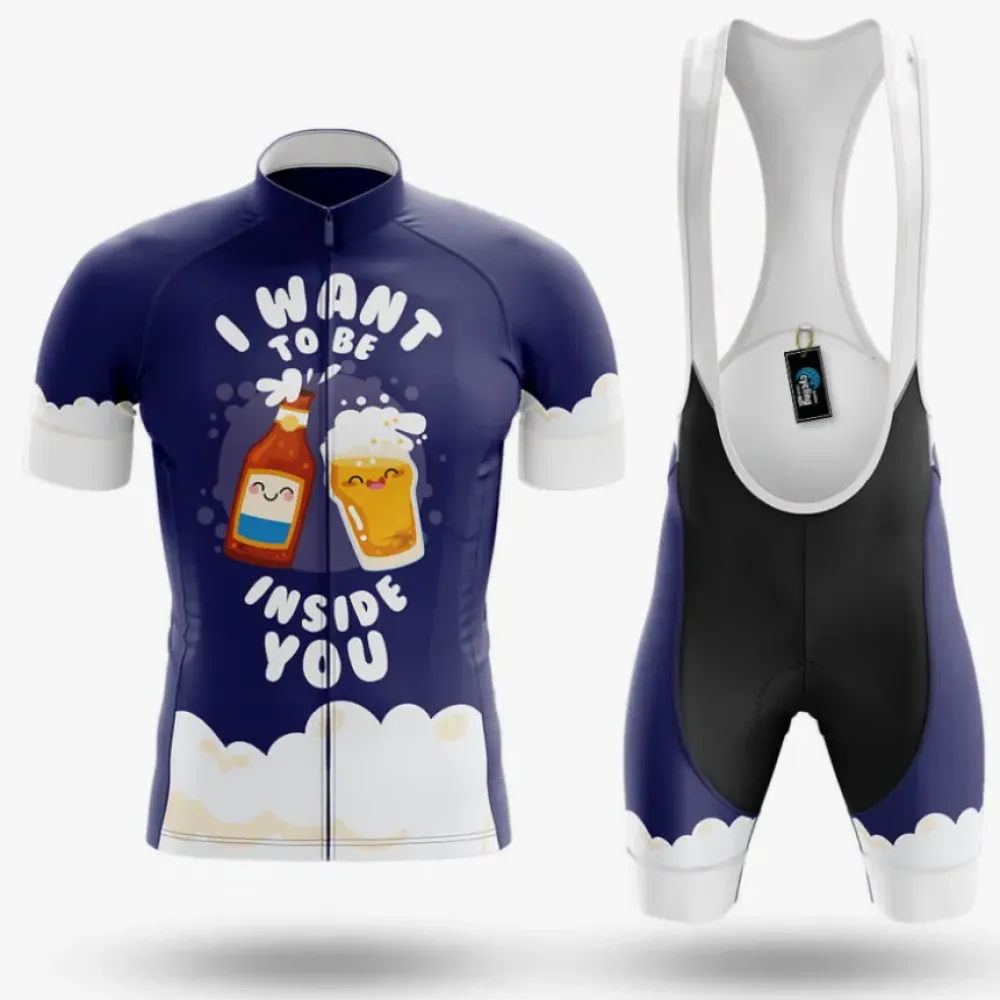 Cycling Kit Inside Navy/White/Purple
