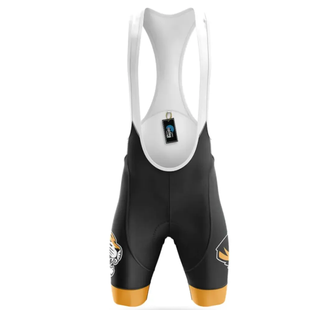 Cycling Bibs Comfortable Black/Gold/White