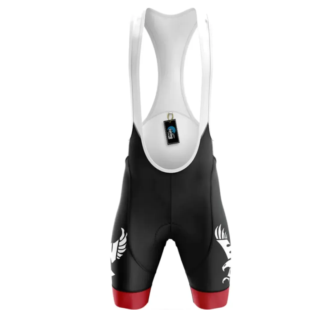 Eastern Washington University Cycling Bibs Ver.2 Breathable Black/Red/White