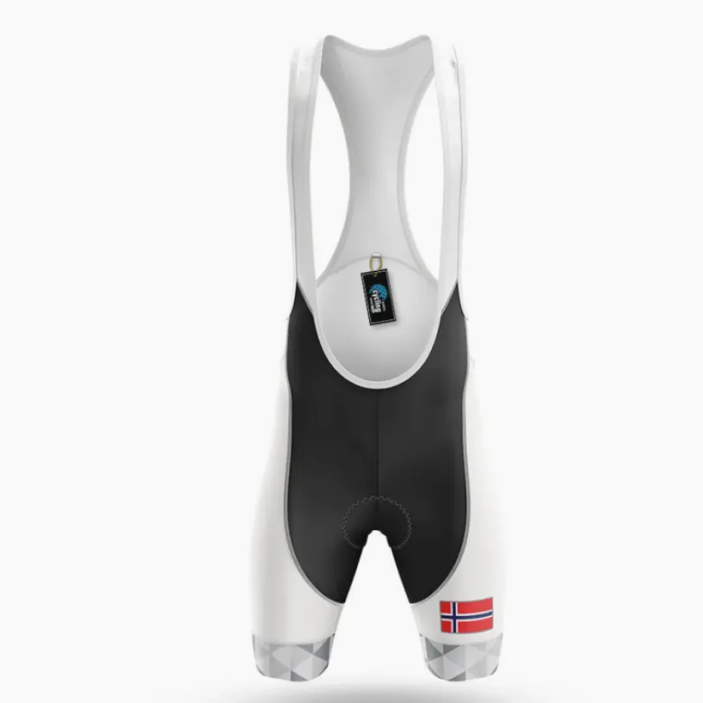 Norway V20s Cycling Bibs White/Black/Red