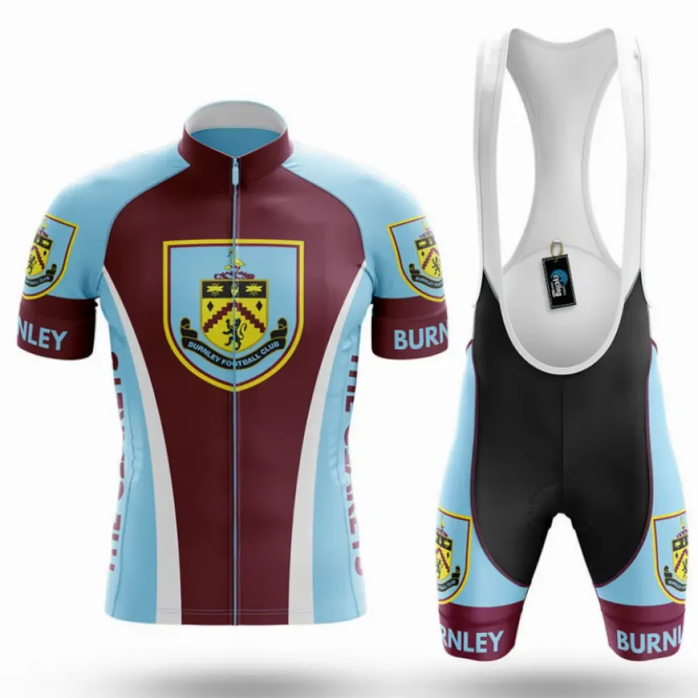 Burnley FC Cycling Kit Clarets Light Blue/Burgundy/White
