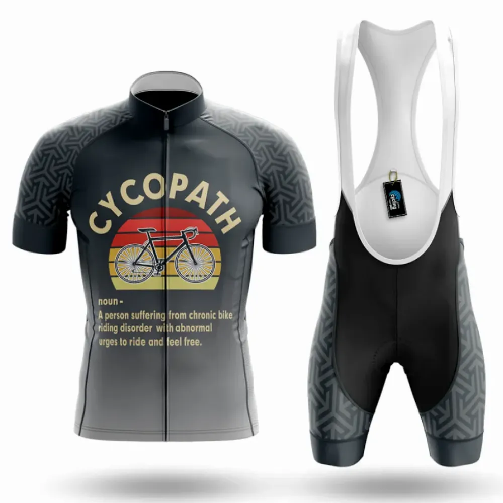 Cycopath V6 Cycling Kit Retro Black/Yellow/Gray