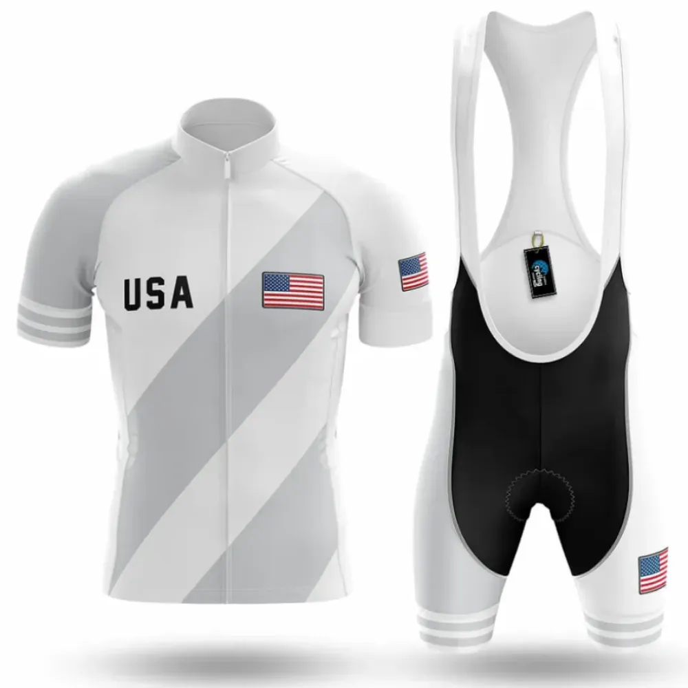 USA S7 Cycling Kit White/Black/Grey