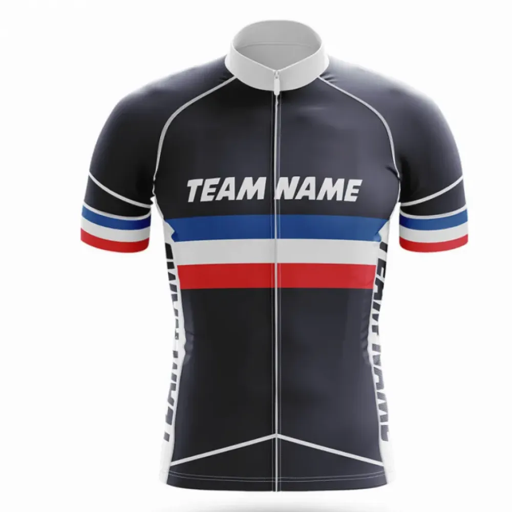Custom Team Name M21 Cycling Jersey Navy/Red/White