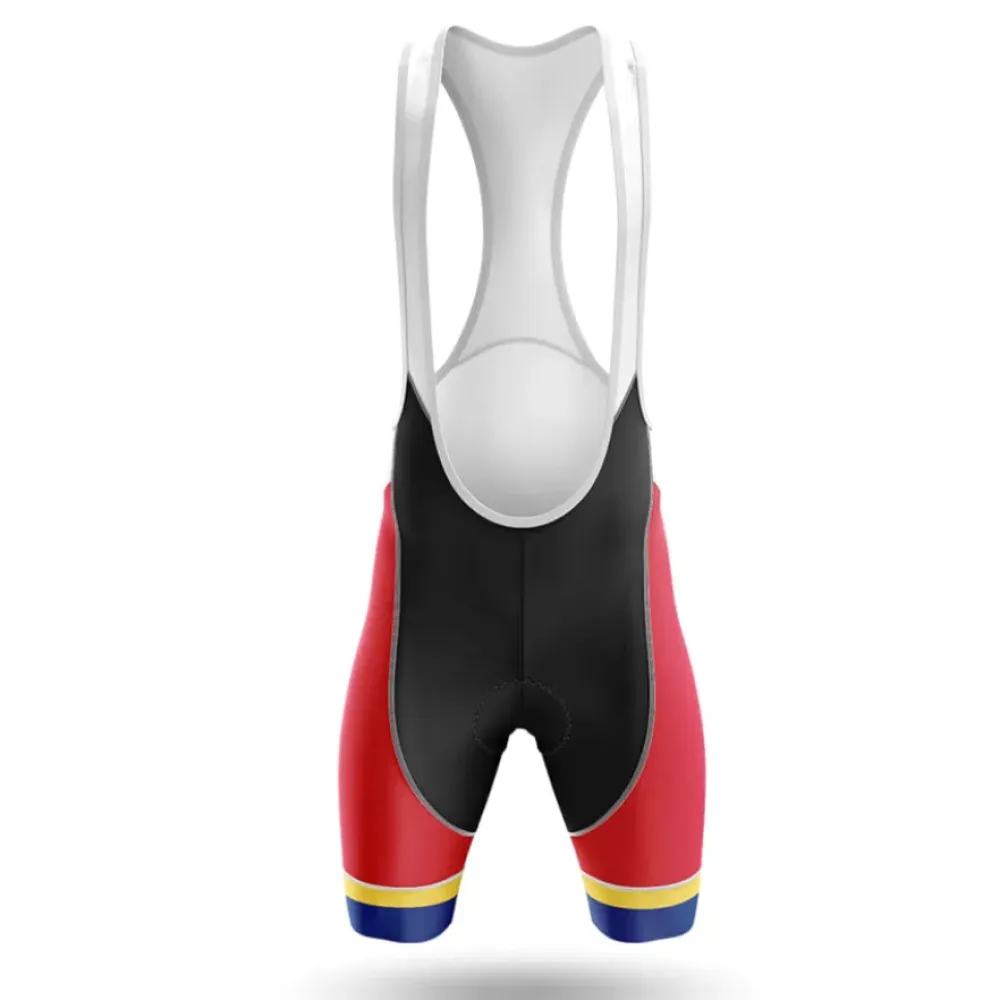 U.S. Navy Hospital Corpsman Cycling Bibs Breathable Red/Black/Yellow