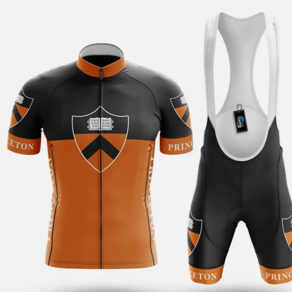 Princeton Cycling Kit Full Set Ver.2 Unique Design Orange/Black/White