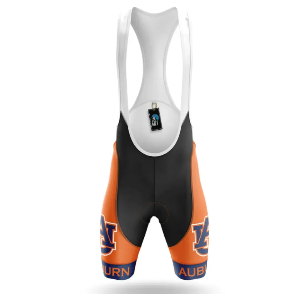Auburn University Cycling Bibs Ver.2 Breathable Orange/Black/White