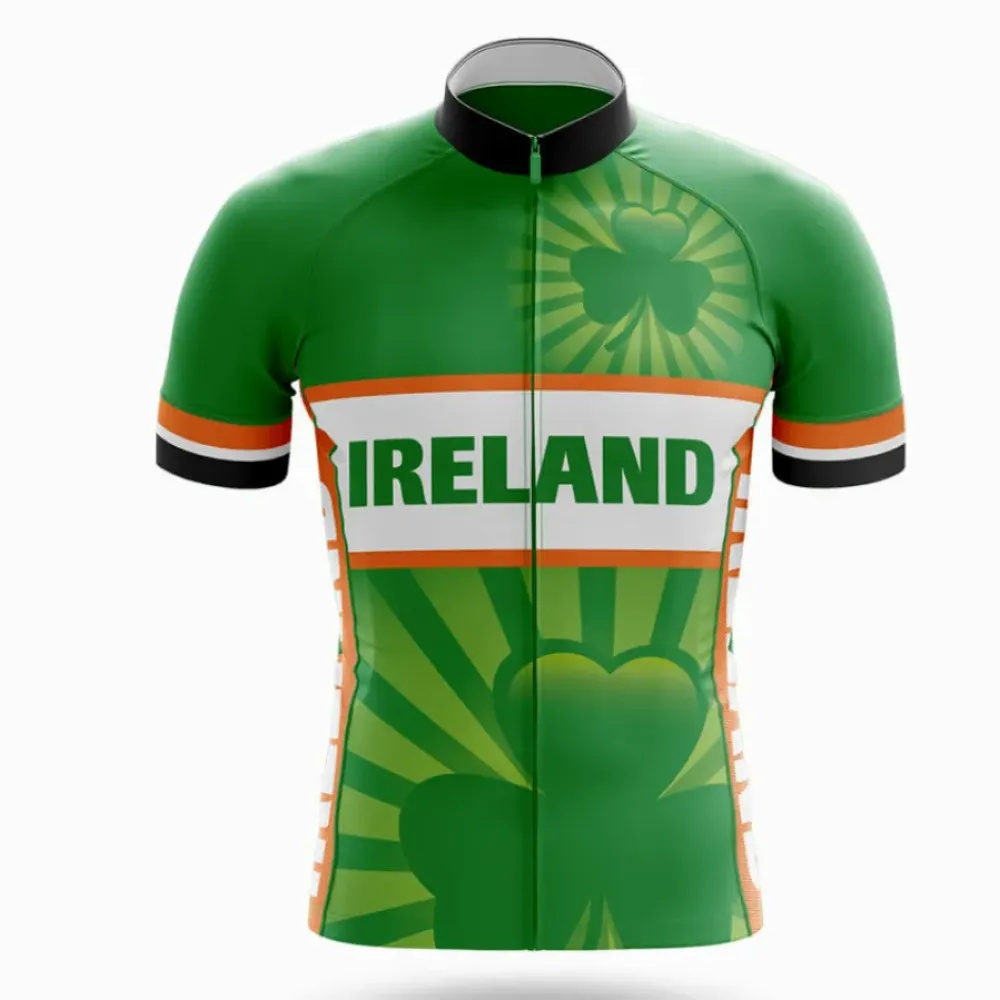 Ireland Icon Cycling Jersey Green/Orange/White