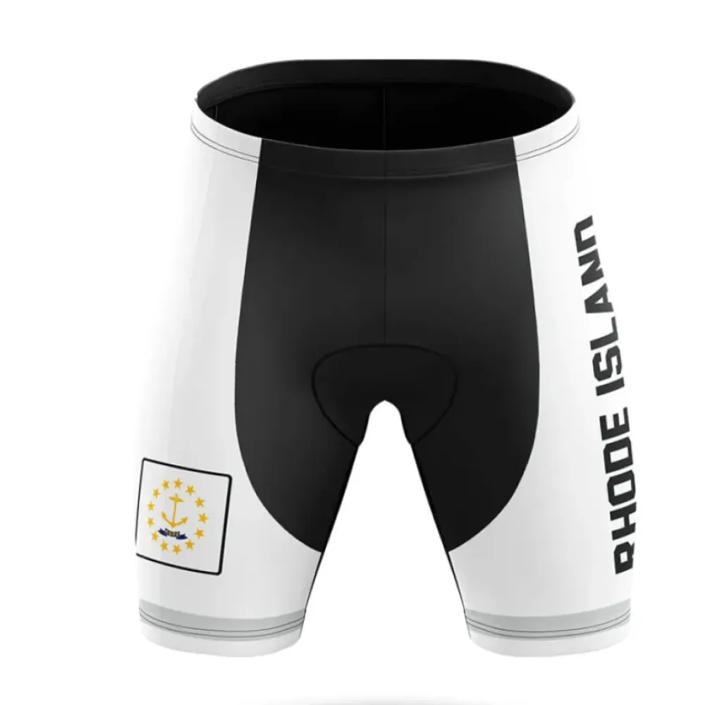 Rhode Island S4 White Cycling Shorts