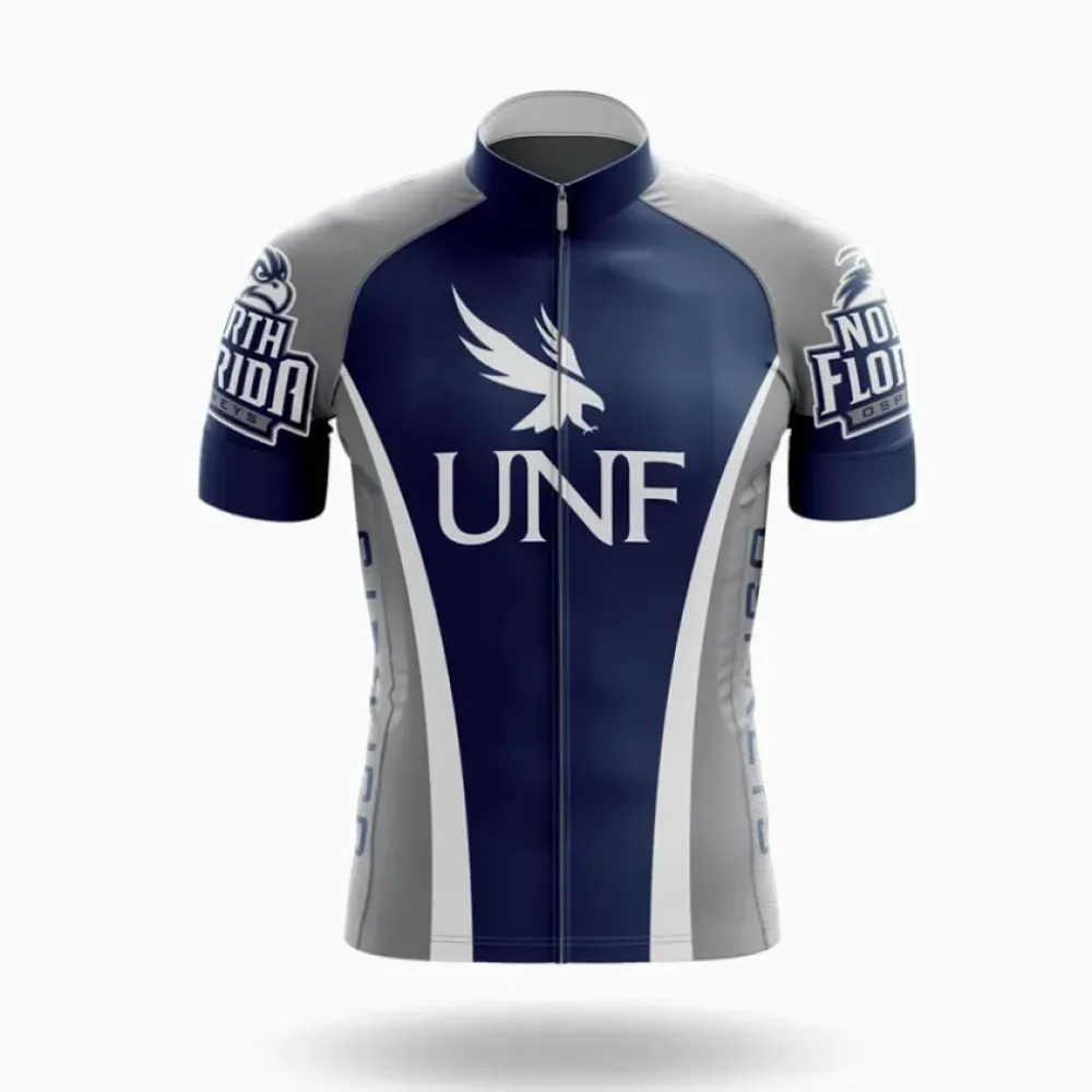University of North Florida Cycling Jersey Navy/White/Grey