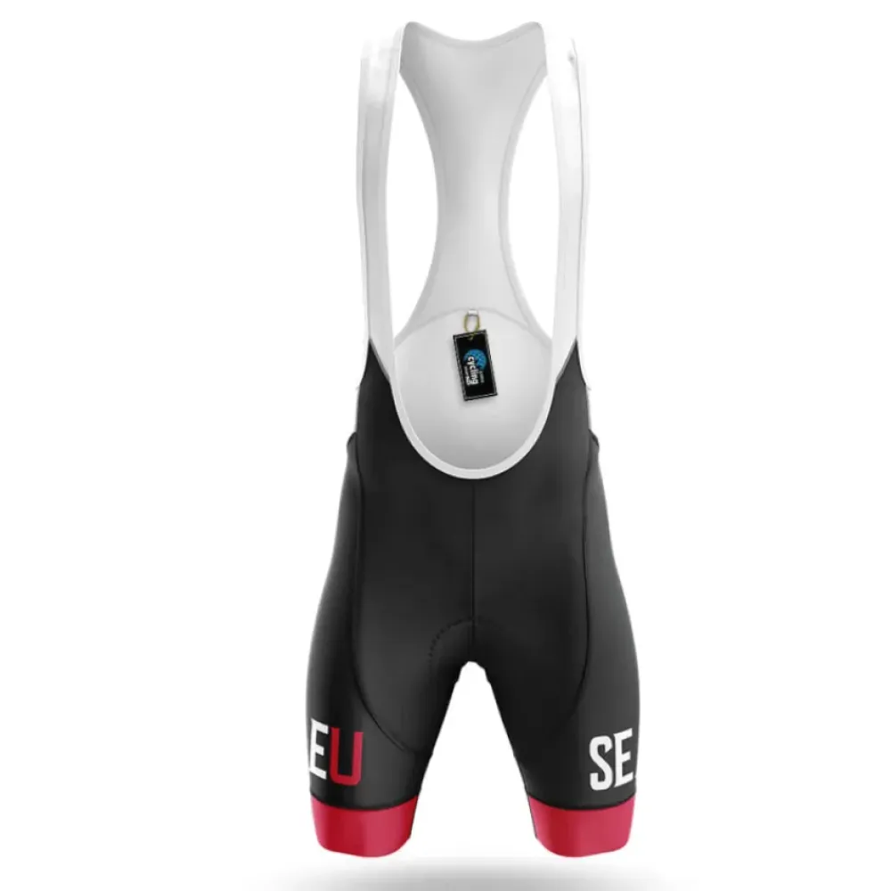 Seattle University Cycling Bibs Ver.2 Breathable Black/Red/White