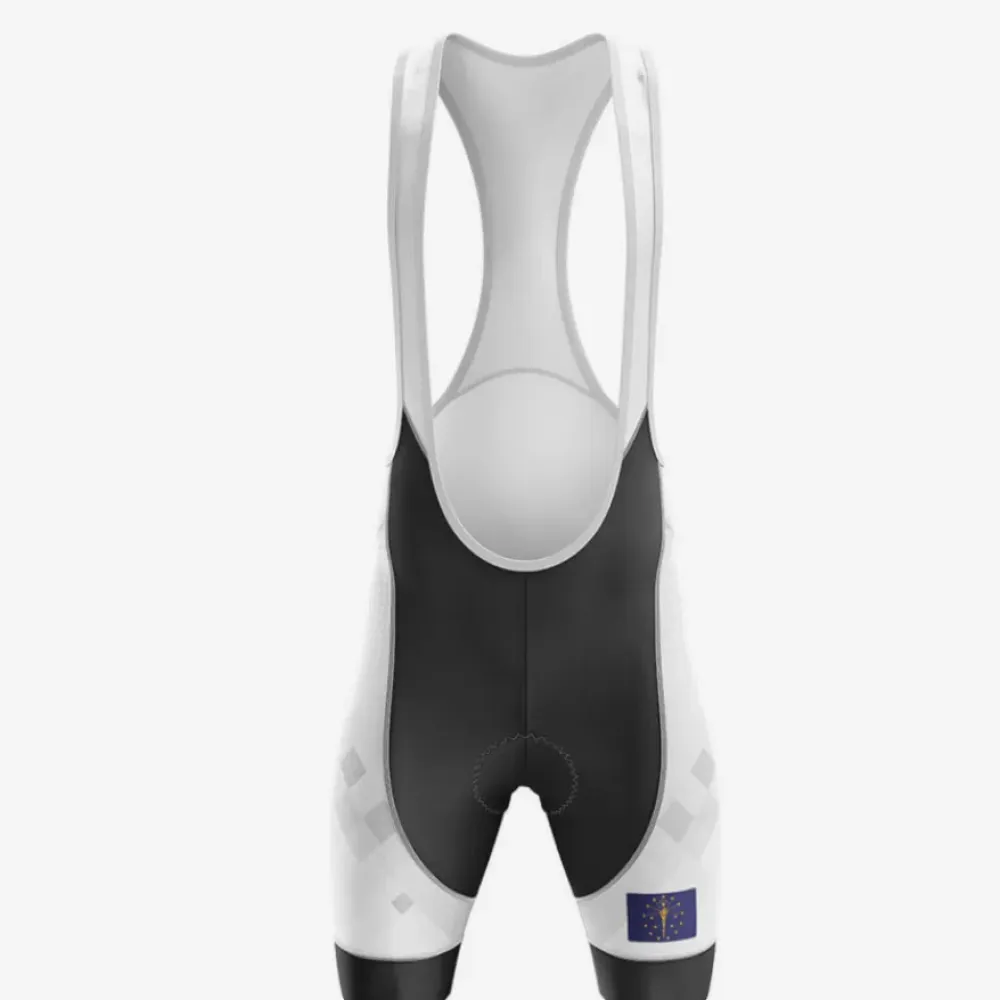 Indiana Women Cycling Bibs White/Black/Grey