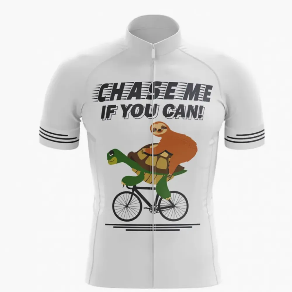 Slothy Cyclist Chase Me White/Green/Black