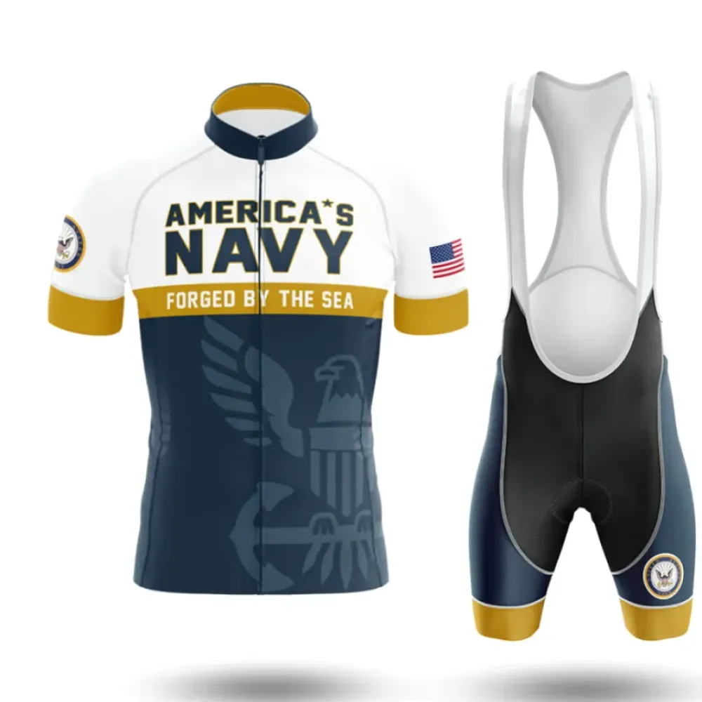 U.S. Navy Cycling Kit Full Set Ver.2 America's Navy White/Gold/Blue