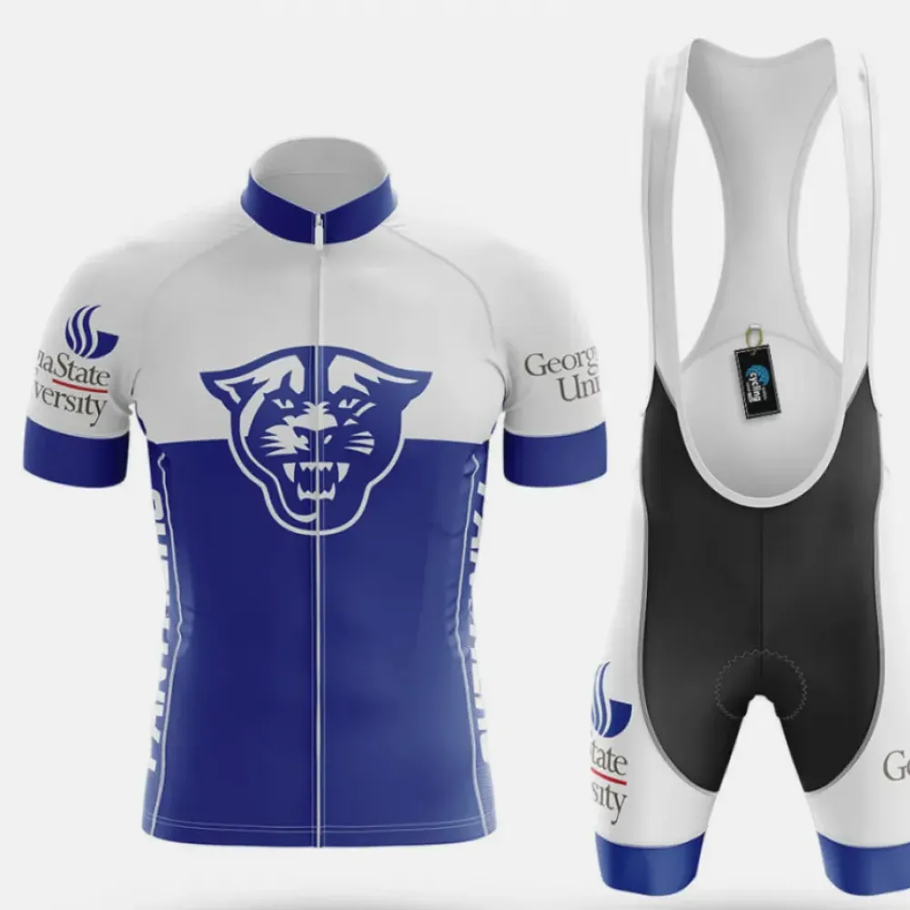 Georgia State University Cycling Kit Full Set Blue/White/Black