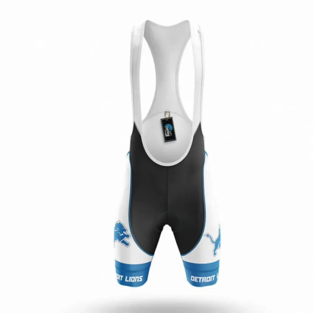 Detroit Lions Cycling Bibs Silver Crush White/Blue/Black