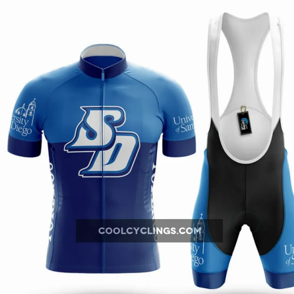 San Diego Cycling Kit Full Set Blue/Black/White