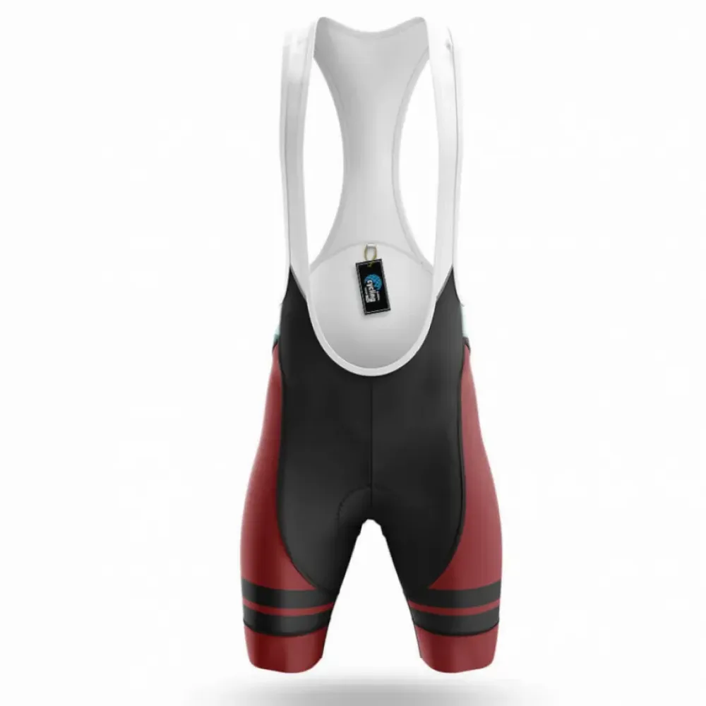 Freedom Open Road Cycling Bibs Comfortable Black/Red/White
