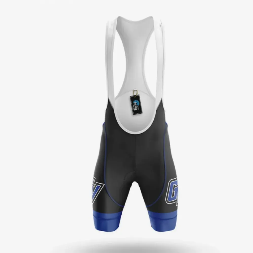 Grand Valley State University Cycling Bibs Comfortable Black/Blue/White