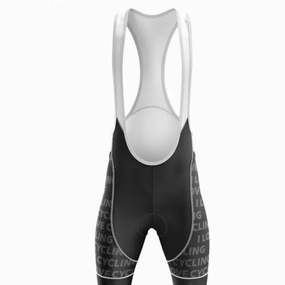 Love Cycling Bibs I Love My Wife Black/White/Grey