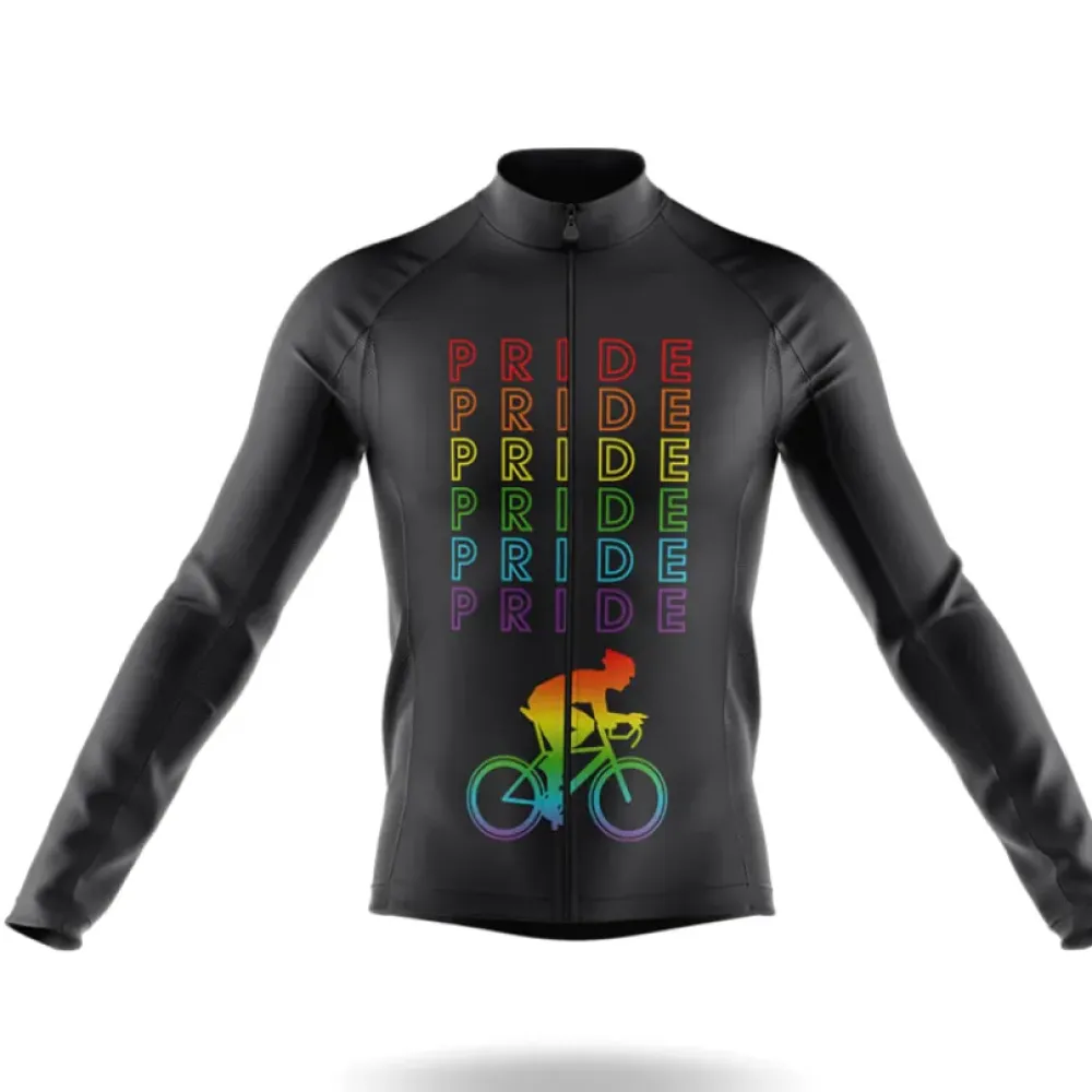 Pride Long Sleeve Cycling Jersey Rainbow/Black/Green