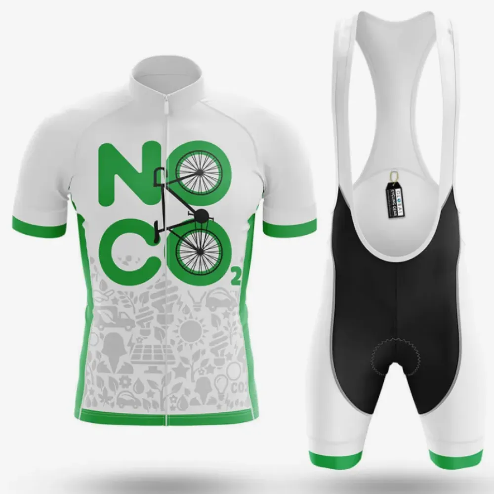 Global Cycling Kit No CO2 White/Green/Black