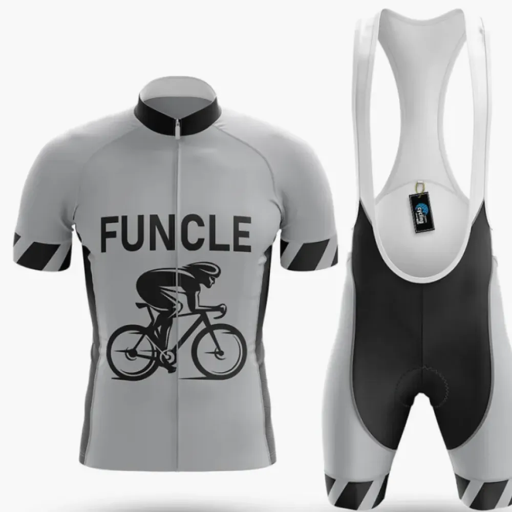 Funcle Cycling Kit Full Set Gray/Black/White