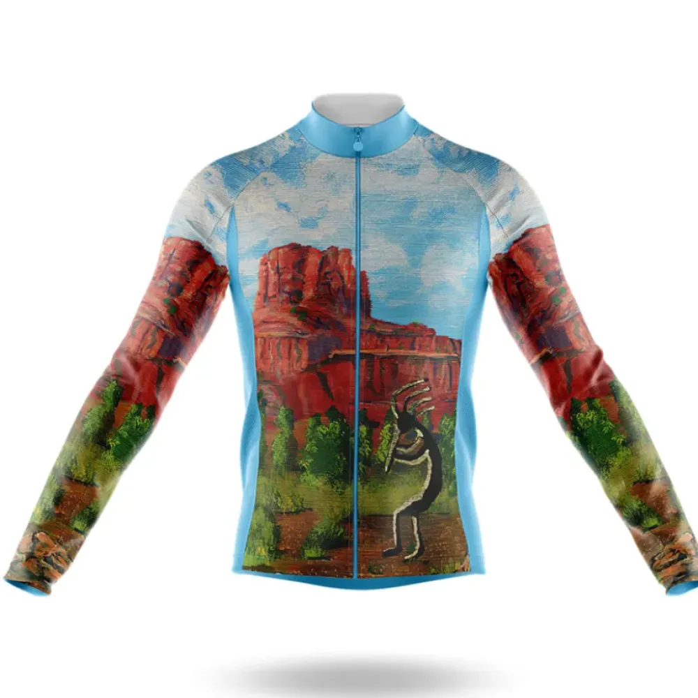 Kokopelli V6 Long Sleeve Blue/Green/Red