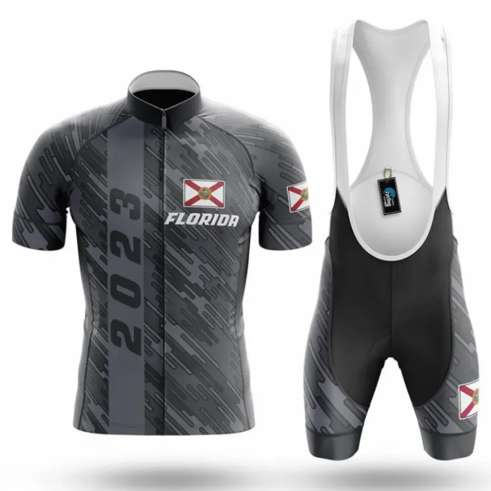 Florida 2023 Cycling Kit Full Set Ver.3 Modern Gray/Black/White