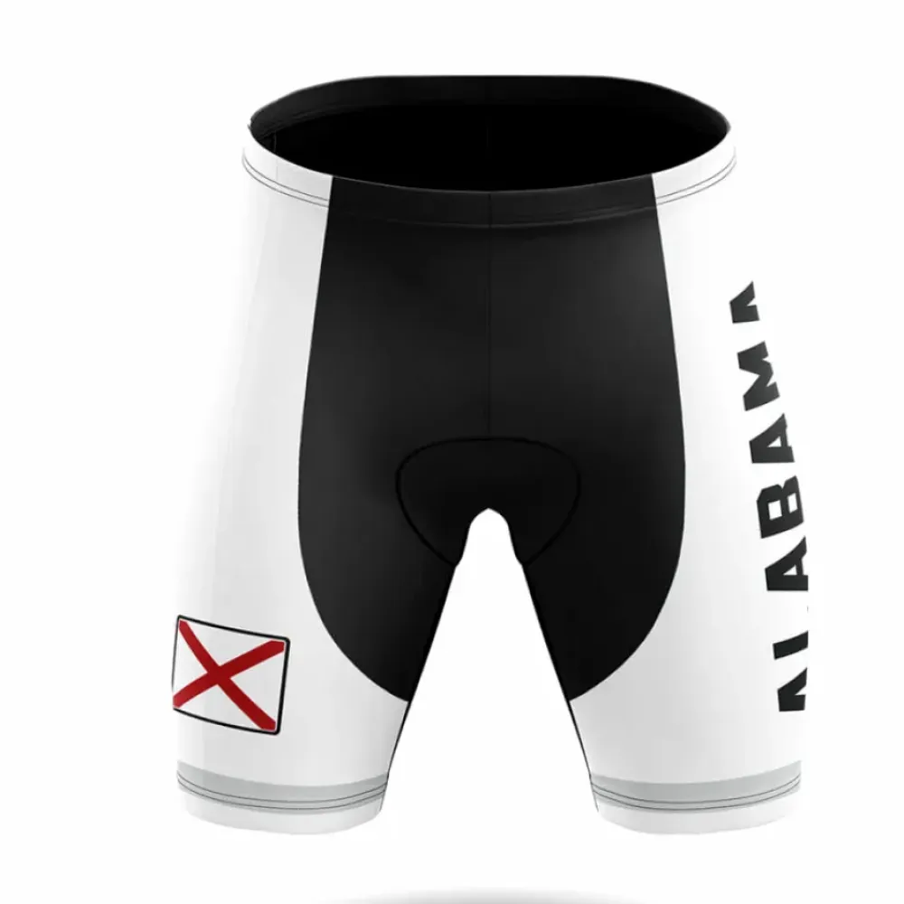 Alabama S4 Cycling Shorts White/Black/Grey