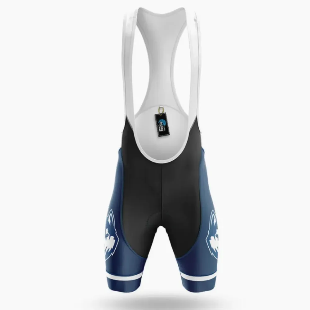 University of Connecticut Cycling Bibs Wolf Navy/White/Blue