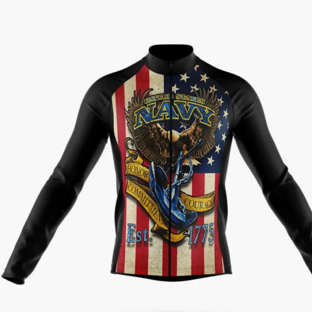 Navy Retro American Flag Black/Red/White