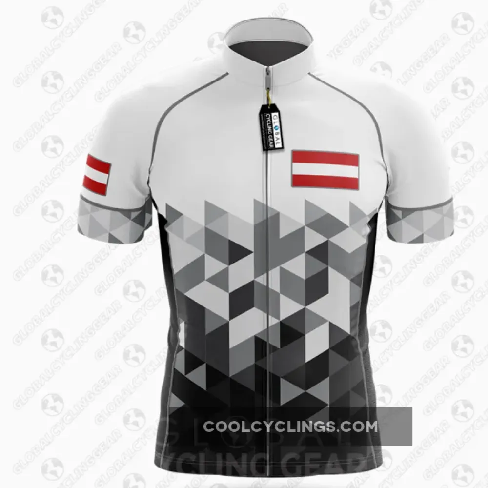 Global Cycling Gear Austria V20s Geometric White/Red/Black