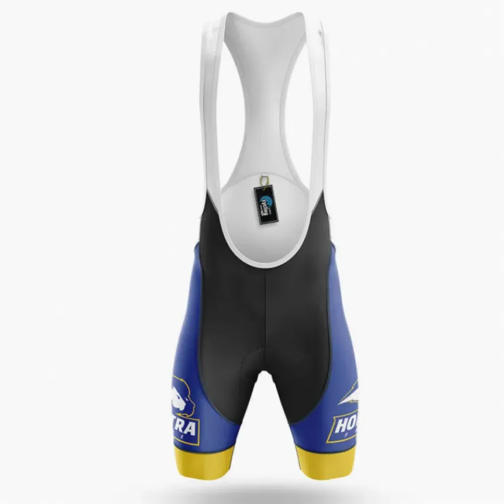 Hofstra Cycling Bibs Comfortable Blue/Yellow/White