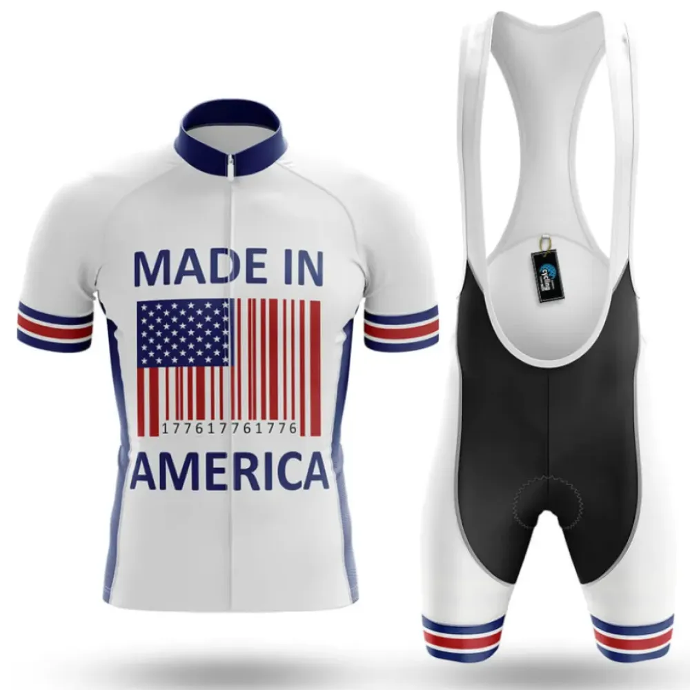 Cycling Kit Made In America White/Red/Blue
