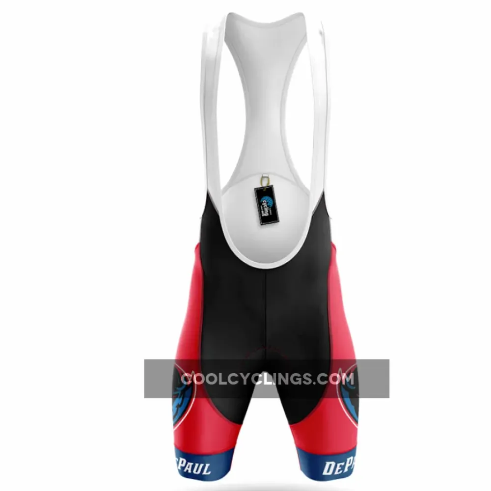 DePaul University Cycling Bibs Ver.2 Breathable Red/Black/Blue