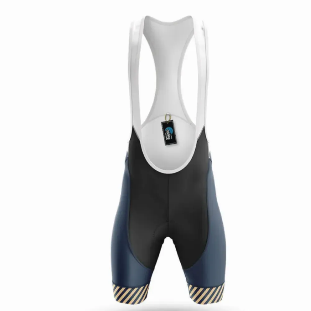 Act My Age Cycling Bibs Breathable Navy/Gold/White