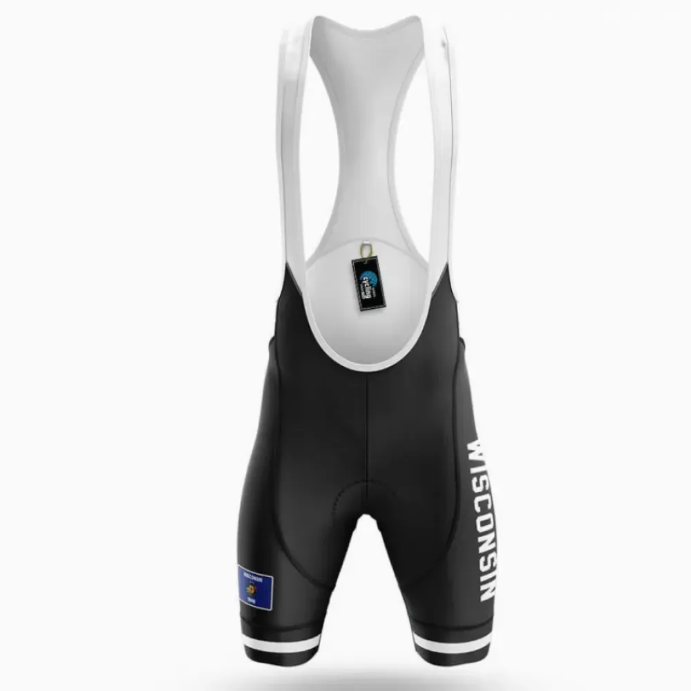 Wisconsin S4 Cycling Bibs Black/White/Grey