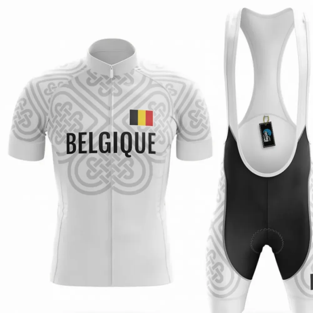 Belgique S13 Cycling Kit Full Set White/Black/Grey