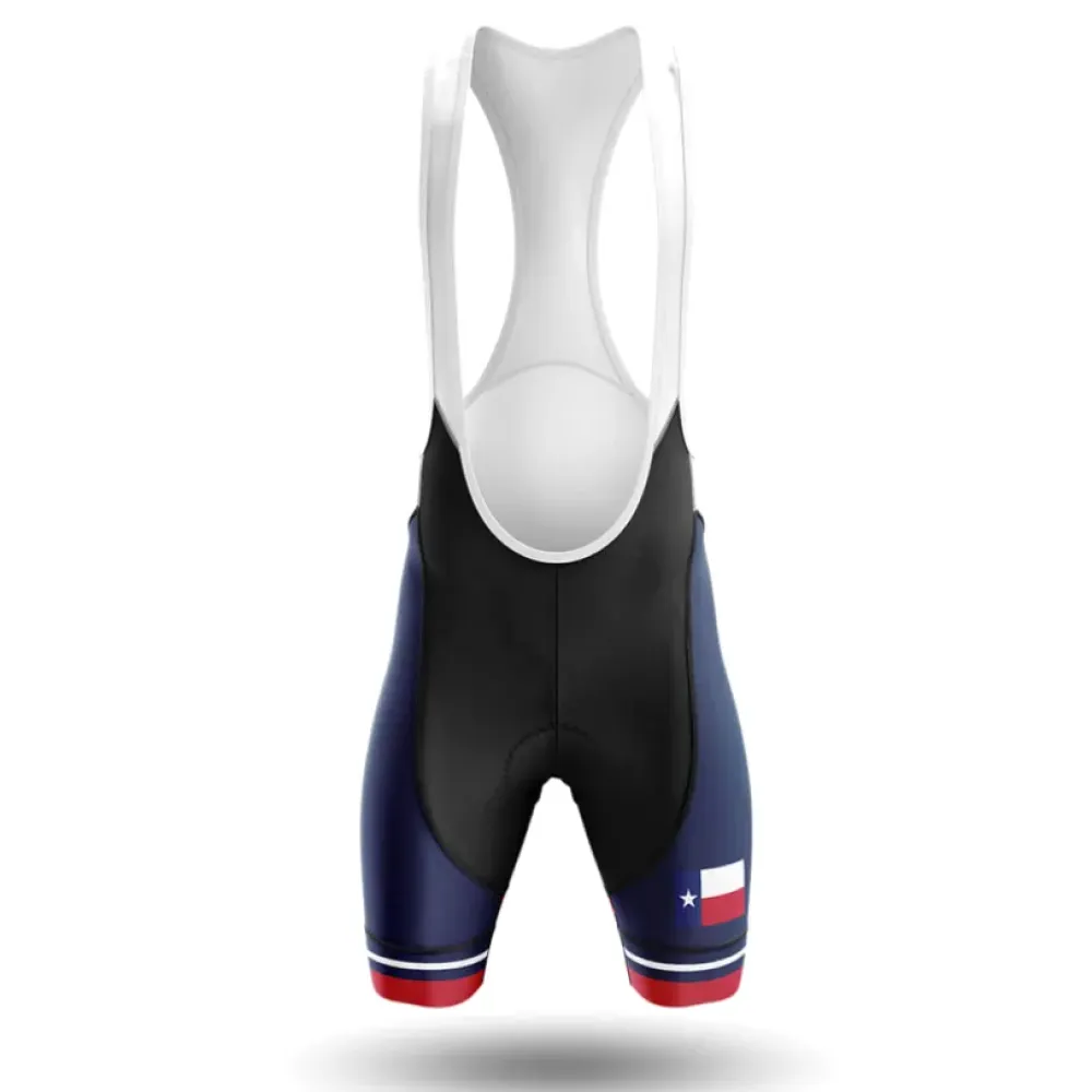 Texas V19 Cycling Bibs Comfortable Navy/Red/White