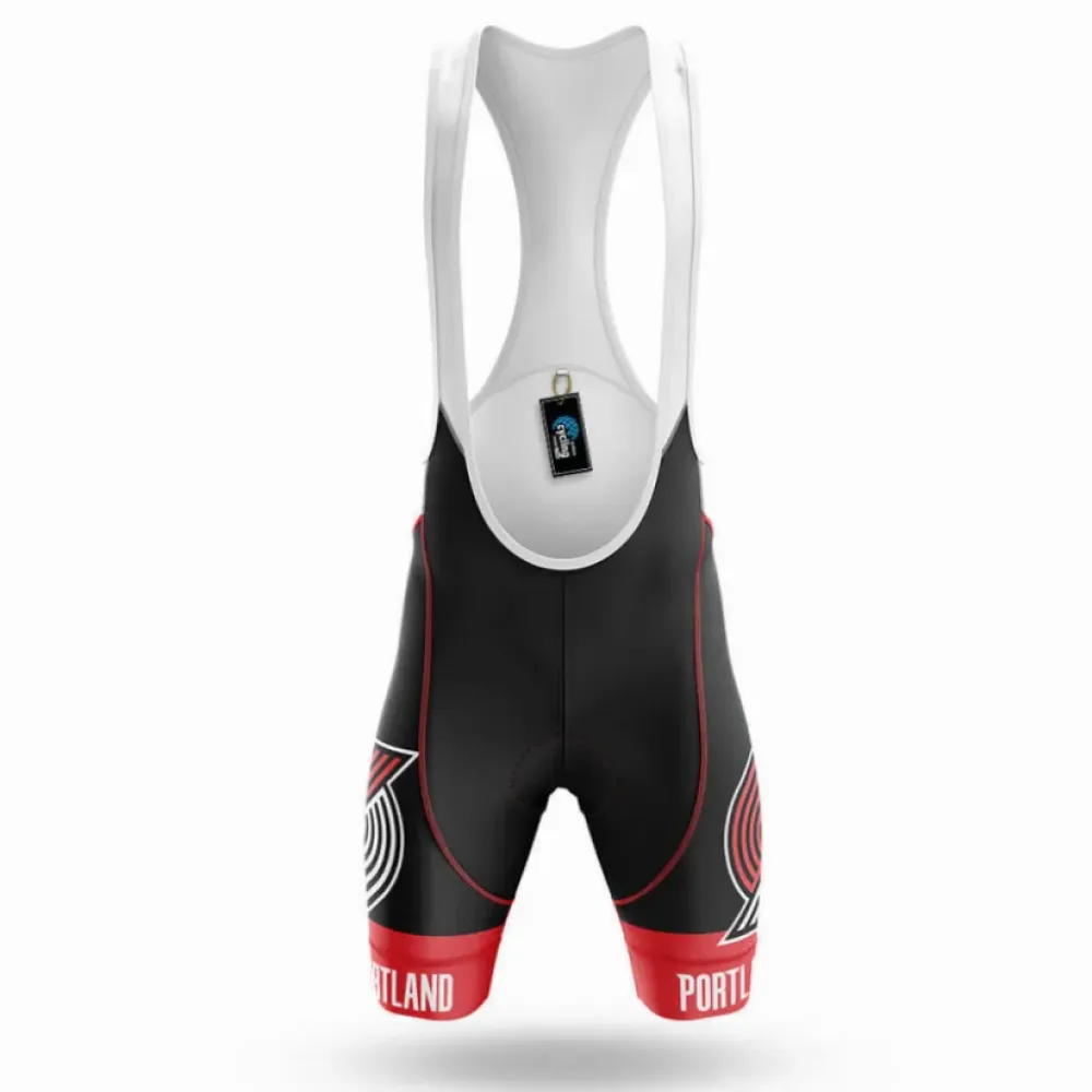 Portland Cycling Bibs Breathable Black/Red/White